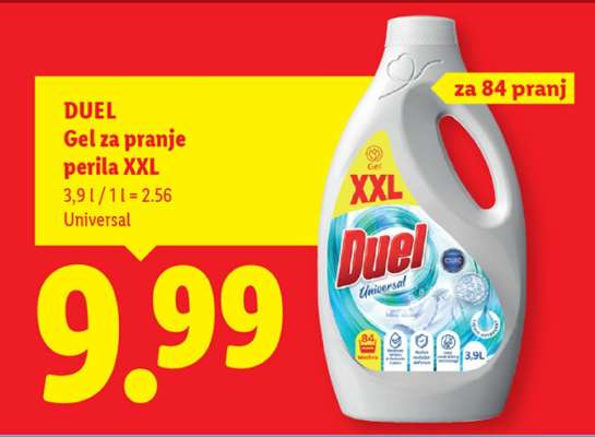 DUEL Gel za pranje perila XXL