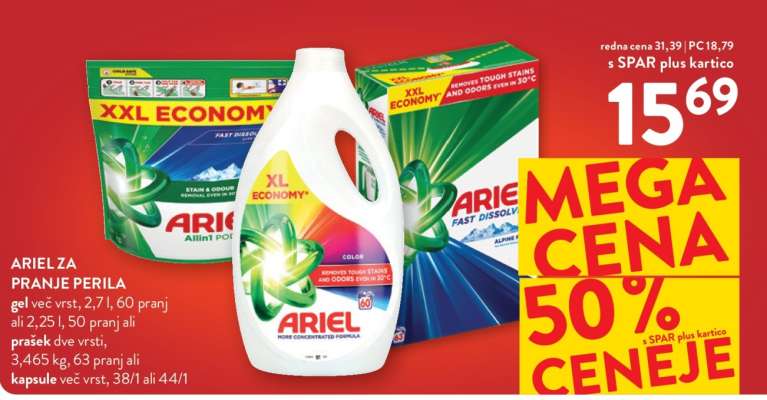 ARIEL ZA PRANJE PERILA