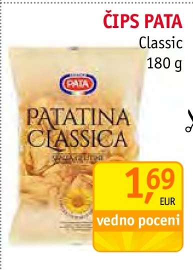 ČIPS PATA Classic 180 g