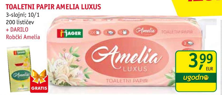 TOALETNI PAPIR AMELIA LUXUS