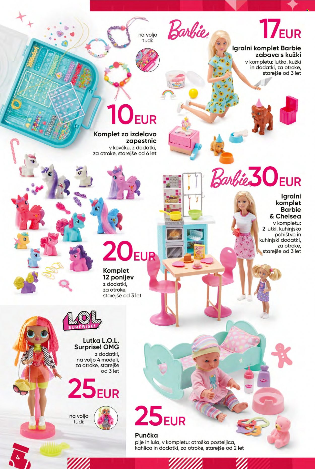 Pepco katalog - 03.11.2022 - 02.01.2023 - Ponudba izdelkov - Barbie, L.O.L. Surprise, punčka. Stran 4.