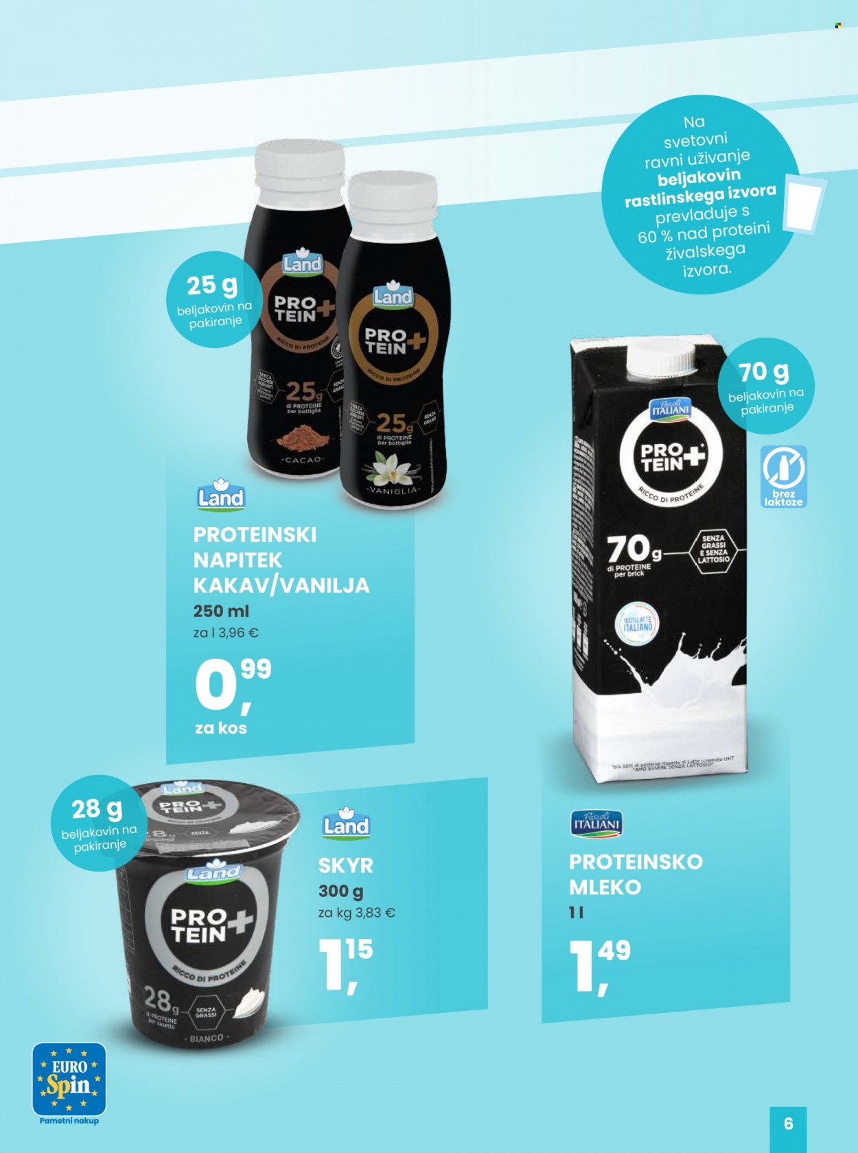 EuroSpin katalog - Ponudba izdelkov - Skyr, mleko. Stran 6.