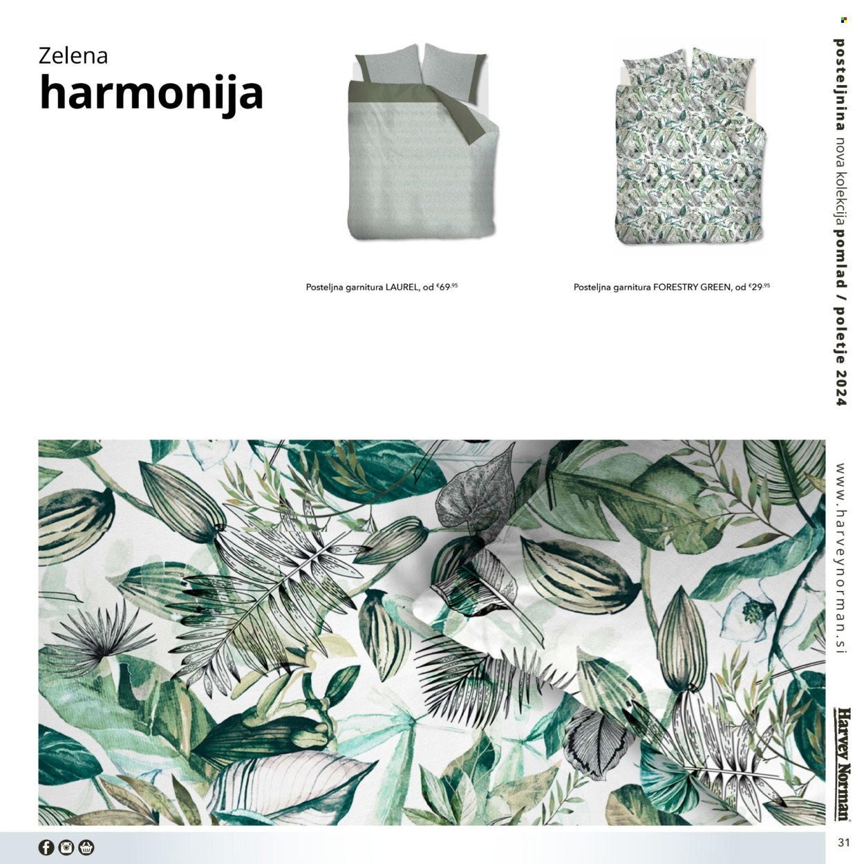 thumbnail - Harvey Norman katalog - Ponudba izdelkov - posteljnina. Stran 31.