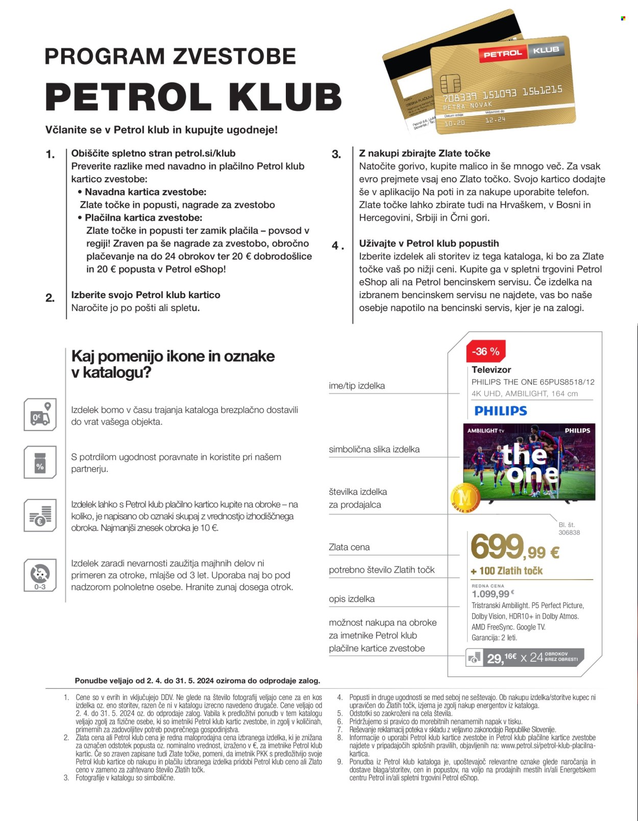 thumbnail - Petrol katalog - 2.4.2024 - 31.5.2024 - Ponudba izdelkov - Philips, telefon, televizor, slika. Stran 2.