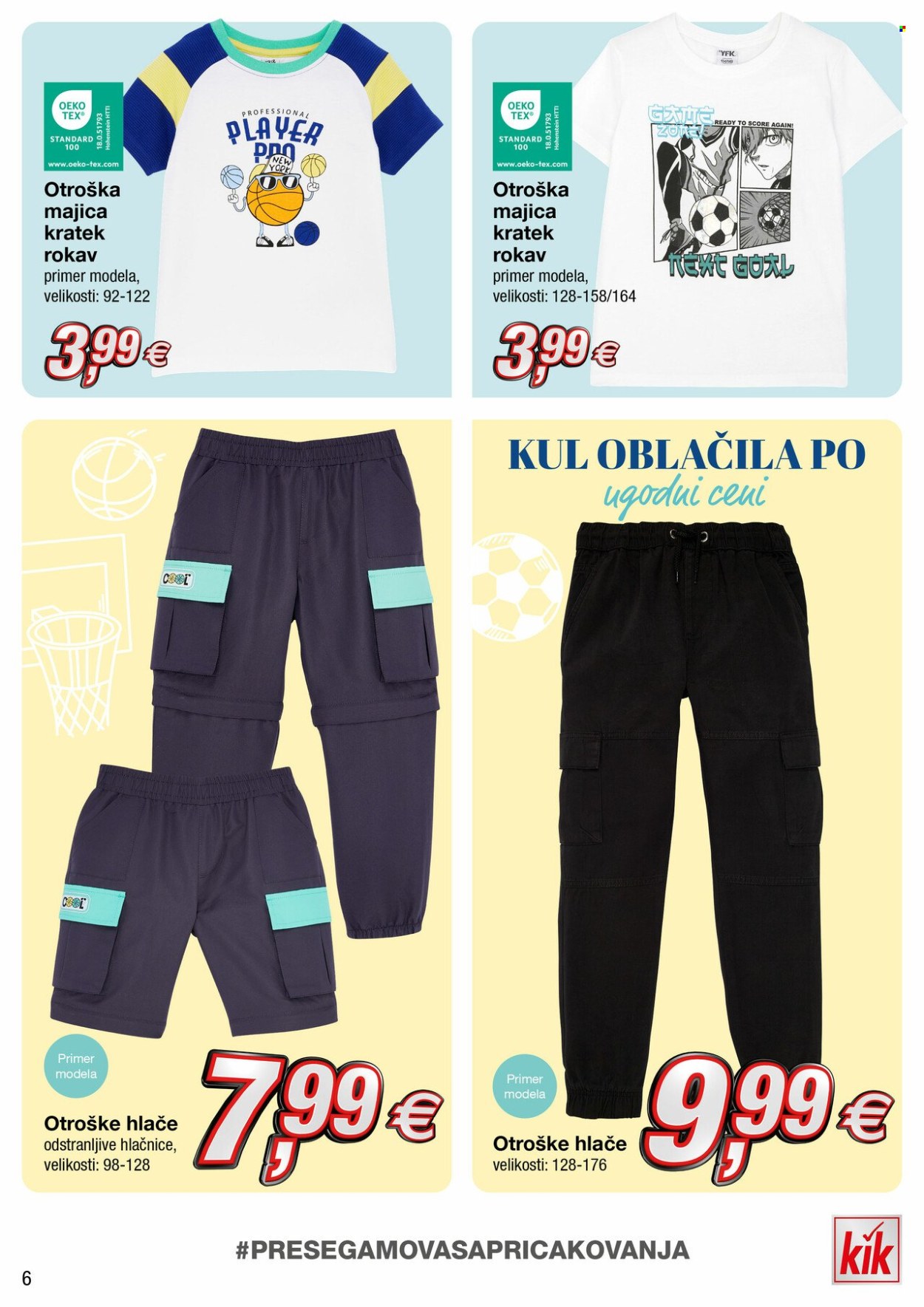 thumbnail - Kik katalog - Ponudba izdelkov - hlače, majica. Stran 6.
