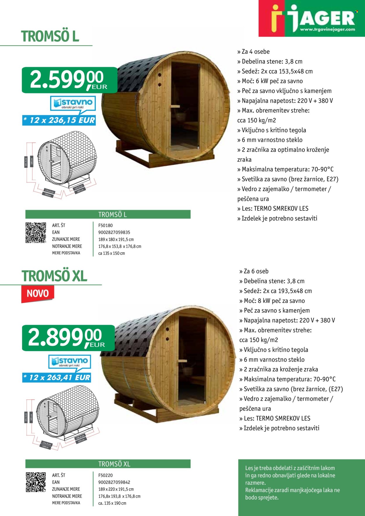 JAGER katalog. Stran 1