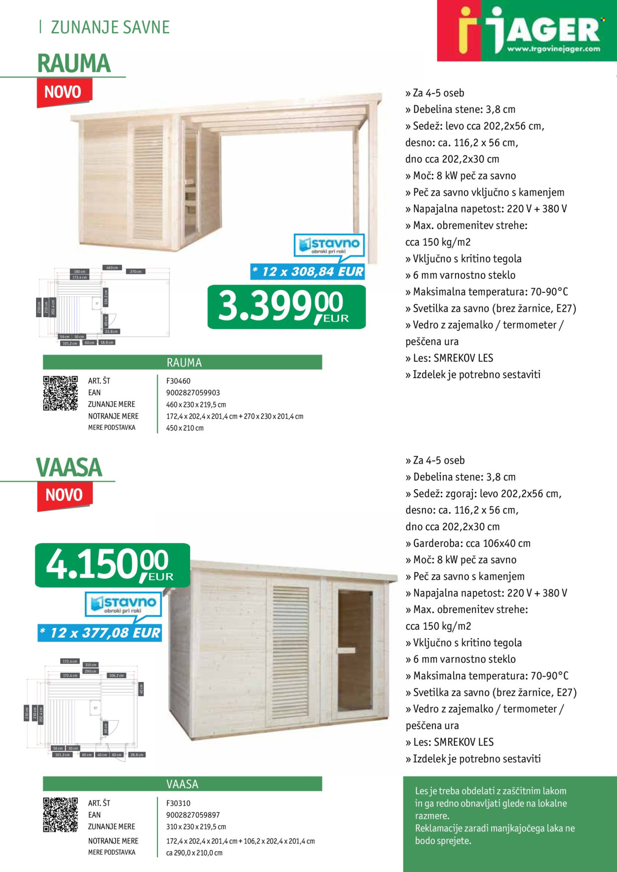 JAGER katalog. Stran 1