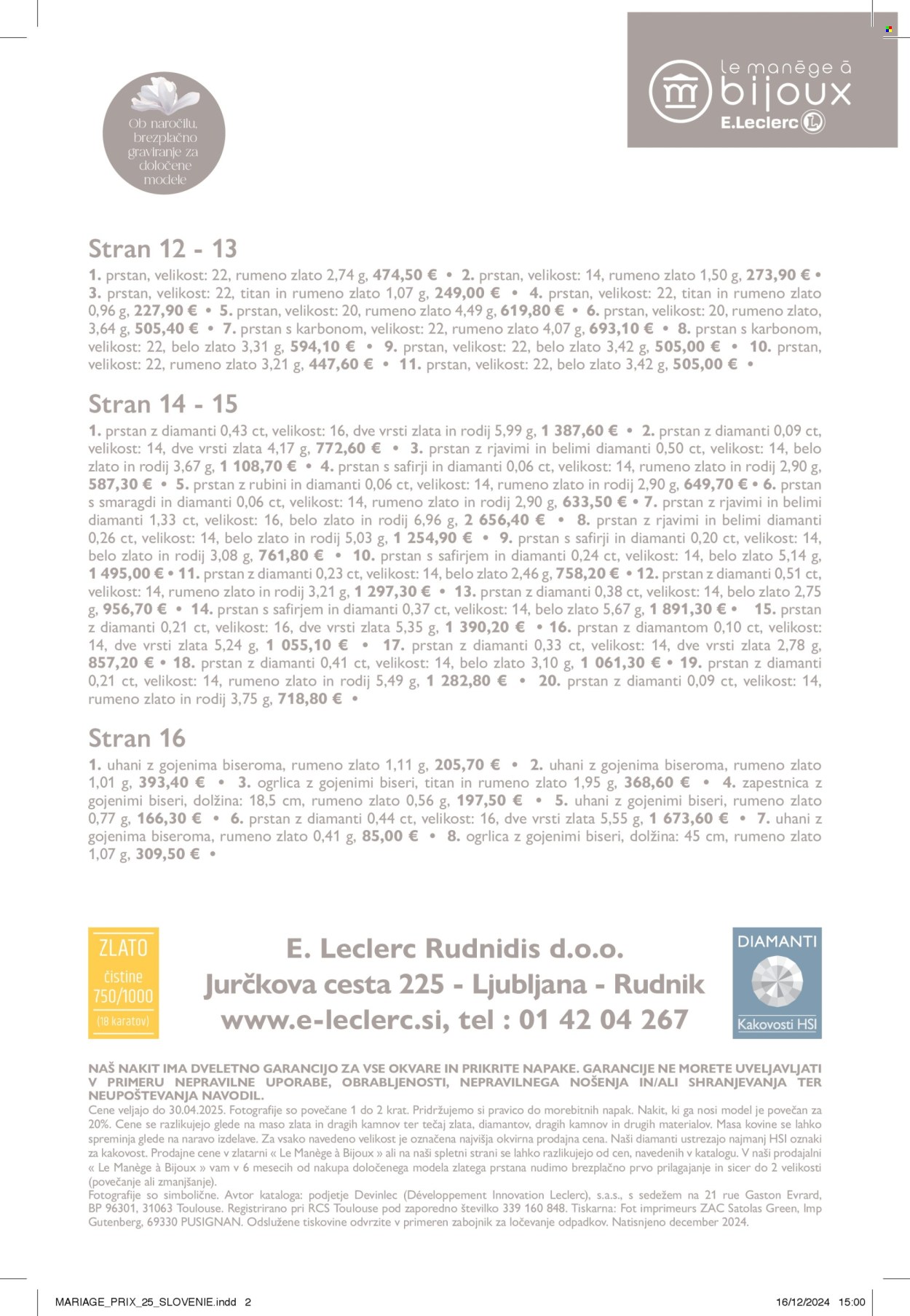 E.Leclerc katalog - 14.1.2025 - 31.12.2025. Stran 1